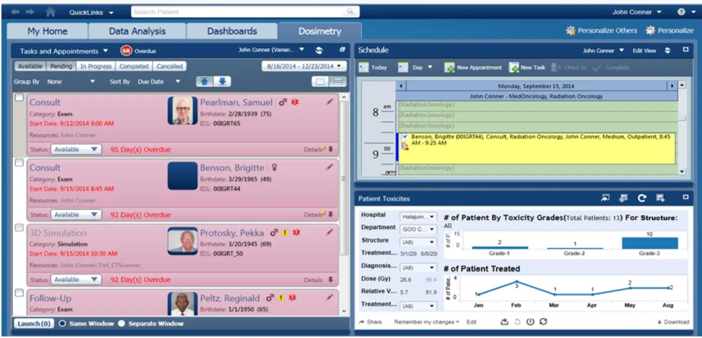 ARIA Oncology EMR Software Demo Screenshot
